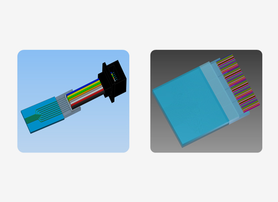 Core Pitch Conversion (CPC) PLC Chip & Fiber Array
